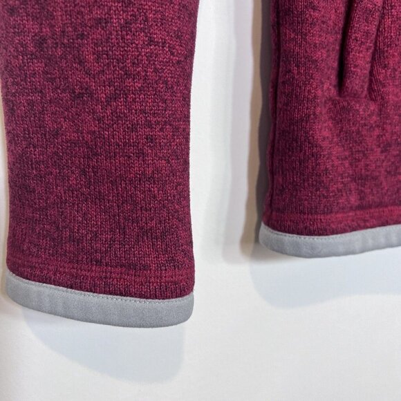 Eastern Mountain Sports Jacket S Womens Fleece Red Full Zip Sweater Size Small - Picture 5 of 11